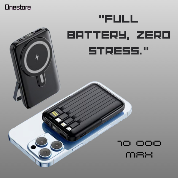 2-in-1 Mag-Safe Charging Station & Portable Battery